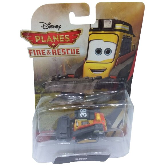Disney Planes Fire & Rescue Drip Skid Steer Loader Diecast Mattel 2014 - Picture 1 of 7
